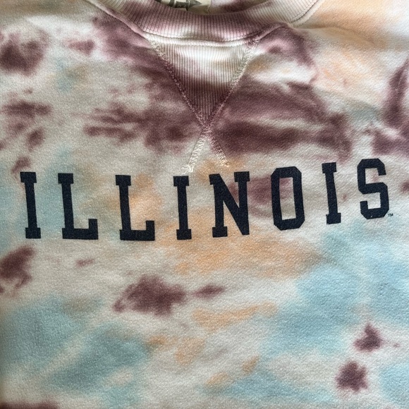 2x Tie dye U of I Women’s Crew Neck Sweatshirt - Picture 3 of 5